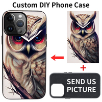 Coque de Téléphone en PU pour iPhone Samsung Xiaomi, Personnalisation de Motif, Logo, Texte, Peinture Couleur et Matériau