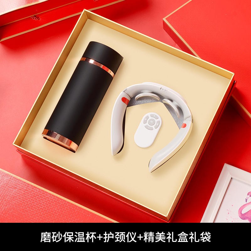 เครื่องนวดคอแบบถ้วยสีดำเคลือบด้าน