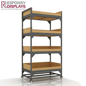 Présentoir de plancher en métal de supermarché personnalisé pour magasin de détail pour accessoire de nourriture pour animaux de compagnie pour vitrine - Product Image 6