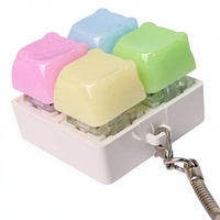 Porte-clés clavier mécanique personnalisé avec touches remplaçables, jouet anti-stress, cadeau DIY mignon et personnalisé pour les gamers et le bureau