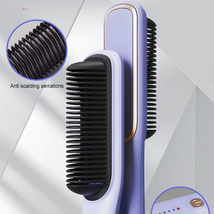 Custom Private Label Heated <strong>Ceramic</strong> <strong>Hair</strong> <strong>Straightener</strong> Comb Electric Heating Anion <strong>Hair</strong> <strong>Straightener</strong> - Product Image 5