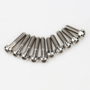 Grado 5 Ti6Al4V aleación de titanio 12 puntos Pt M7x24.5 24mm M8X32mm ruedas de 3 piezas <span class=keywords><strong>para</strong></span> <span class=keywords><strong>BBS</strong></span> RS RX RS2 rueda de titanio pernos de llanta dividida - Product Image 5