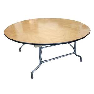 <span class=keywords><strong>Table</strong></span> pliante en bois pour enfants, Banquet à manger, de 48 pouces, ronde et 21 pouces de haut - Product Image 1