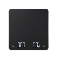 Balance à café numérique 0,1g avec minuteur, modes café multiples, pour café filtre et expresso, conversion multi-unités, fonction tare