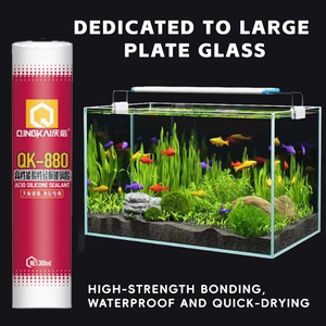 Scellant en silicone acétique pour verre Qingkai 880 haute performance, séchage rapide, excellente résistance aux intempéries, pour la construction - Product Image 3
