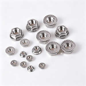 Tuerca de Brida Hexagonal de Acero Inoxidable de Alta Calidad GB6177.1, Tuerca de Brida Antideslizante Dentada con Bloqueo M3-M20 - Product Image 4