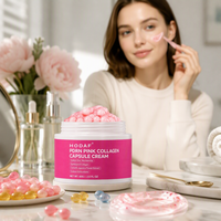 Hydratant en capsules d'acide hyaluronique OEM, enrichi en céramide, vitamine C liposomale, capsule dorée pour une peau raffermie
