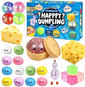 Christmas Mystery Squishy Dumpling Countdown <b>Advent</b> <b>Calendar</b> Fidget Squeeze Toys Surprise Blind <b>Box</b> Christmas Gift Set - Product Image 1