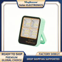 Linterna Solar Recargable MHF02, Linterna LED Impermeable IP65 para Camping, Soporte Magnético, Banco de Energía, Senderismo, Emergencias