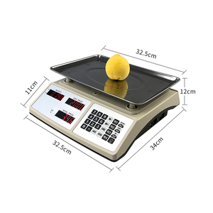 Báscula Comercial Veidt de 30 kg, Báscula Pequeña Portátil para Supermercado, Cálculo de Precio de Frutas, HM-11 para CAS Dir - Product Image 3