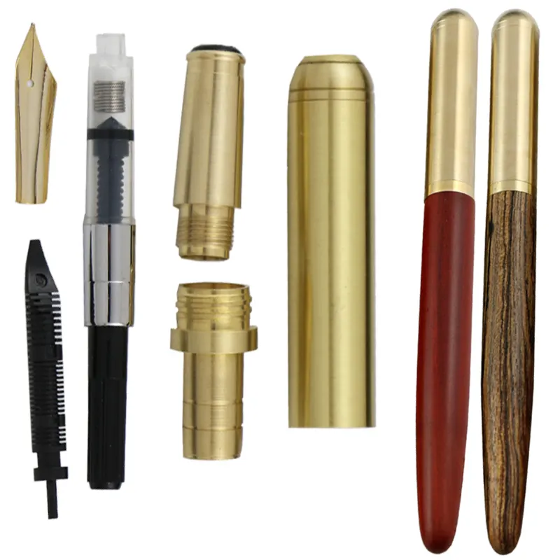 Taiwan manufacturer bolt action sierra solid brass lathe wood blanks turning kits fountain pen woodturning pen kits