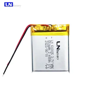 Sinh thái thân thiện tốt nhất người bán Lipo Ion pin ln603035 650mAh 3.7V pin di động