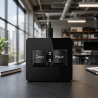 Clavier mécanique de bureau SAYODEVICE Mini à 2 touches, programmable, avec interrupteurs USB-C remplaçables à chaud, pour copier et coller