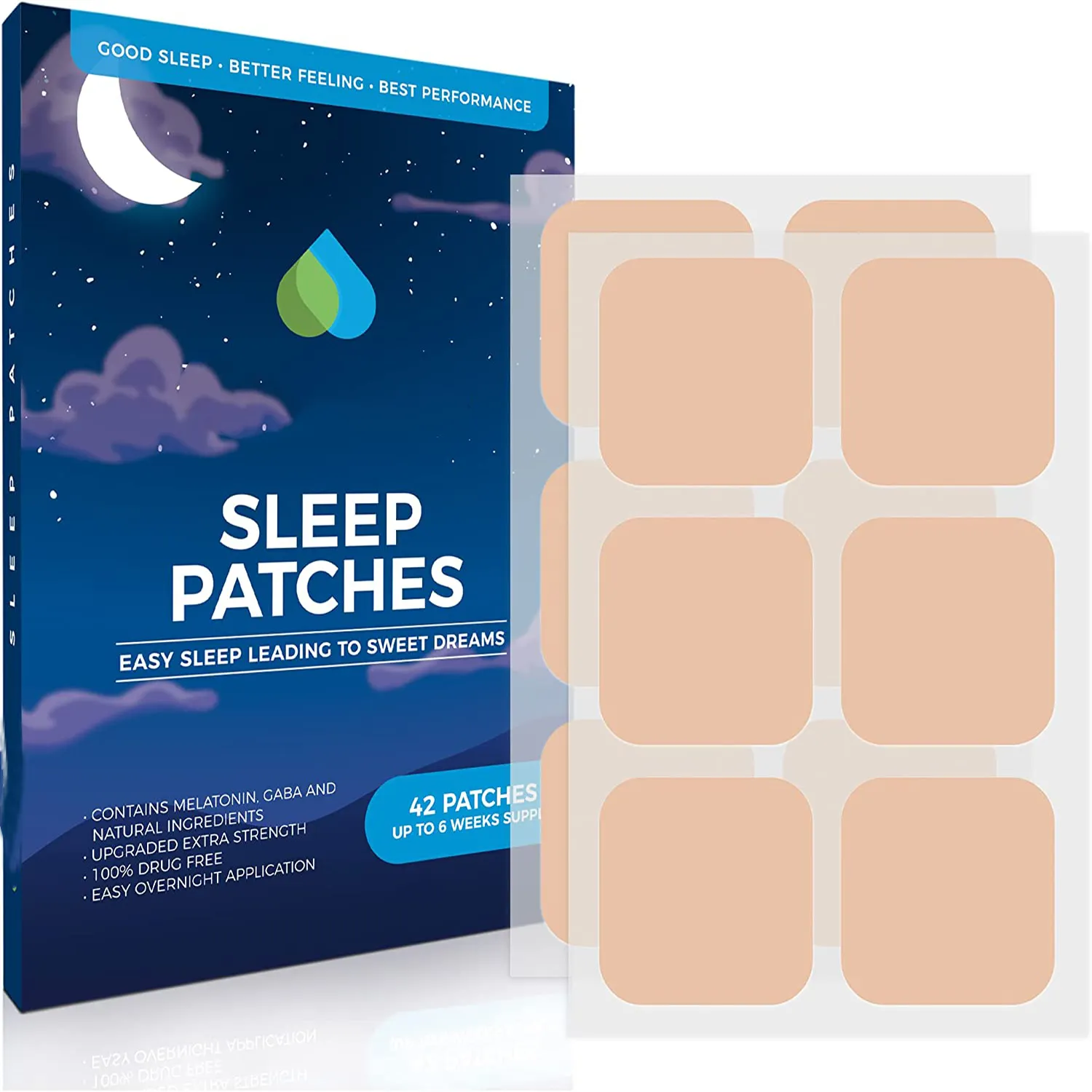 Sleep Aid Patches Dream Patch with Lavender Essential Oil to Improve Quality Sleep, Melatonin Patches, Easy to Stick