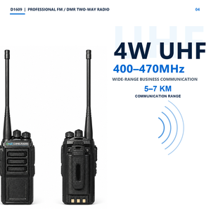 <span class=keywords><strong>Radio</strong></span> Digitale Bidirezionale Professionale CAMELRADIO 4W UHF DMR D1609 400-470MHz 16 Canali 2600mAh Batteria a Lunga Durata Walkie Talkie - Product Image 5