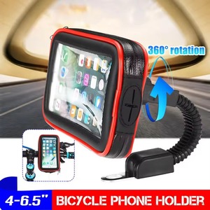 Xe máy điện thoại di động chủ hỗ trợ động cơ xe đạp đứng cho điện thoại thông minh Xe đạp không thấm nước Túi điện thoại di động Trường hợp GPS chủ - Product Image 2