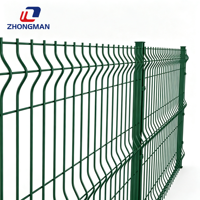 Panneau de clôture 3D en treillis métallique soudé, revêtement PVC, pour extérieur, jardin, ferme, treillis métallique en fer galvanisé à chaud, coupe-vent
