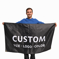 Drapeau personnalisé de haute qualité, double face, 3x5 pieds, en polyester, drapeaux commémoratifs de tous les pays, imprimé par sublimation, respectueux de l'environnement
