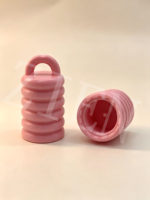 Tube cosmétique PE 19 mm 8 à 15 ml pour baume à lèvres, personnalisable OEM/ODM, avec capuchon à vis côtelé et anse de suspension, emballage pour soins des lèvres