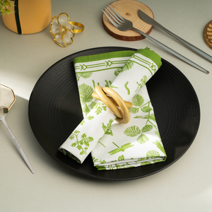 <span class=keywords><strong>Serviettes</strong></span> en tissu imprimées réutilisables en coton carré <span class=keywords><strong>de</strong></span> luxe, écologiques pour les fêtes, les mariages, les cocktails - Product Image 3
