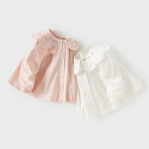 Camisa Infantil DB1260245 DAVE BELLA, Primavera, para Niñas, Moda, <span class=keywords><strong>Blanca</strong></span>, Algodón Puro, Casual, Linda, Dulce, Manga Larga, <span class=keywords><strong>Blusa</strong></span> Rosa - Product Image 2