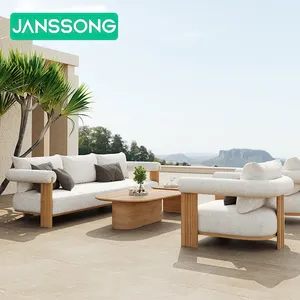 China Hersteller Direct Teak Garden Sofa Set Möbel Patio Gartenmöbel