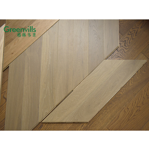 En stock!! Prix d'usine!! Plancher machiné de chêne de chevron, <span class=keywords><strong>bois</strong></span> naturel, <span class=keywords><strong>bois</strong></span> dur chaulé blanc d'intérieur utilisé - Product Image 2
