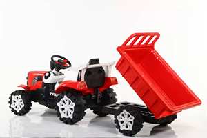 Trattore Elettrico per Bambini <span class=keywords><strong>con</strong></span> Benna, Auto Giocattolo Cavalcabile per Bambini dai 2 agli 8 Anni, Auto Elettrica a Quattro Ruote Ricaricabile - Product Image 6