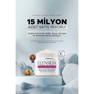 Crème réparatrice originale à l'escargot Elensilia, hydratation intense et soin de la barrière cutanée, 250 ml, non parfumée, soin coréen pour les peaux vieillissantes - Product Image 2