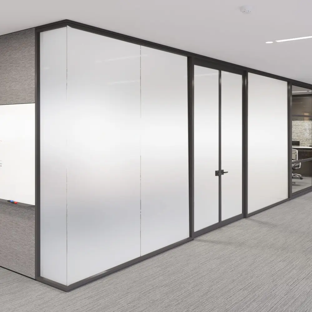 Designer's Choice Frosted Glass Smart Tint Office Partition Privacy Glass PDLC Smart Glass