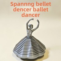 Nouveauté Art Moderne Transfrontalier Impression 3D Luxe Turnip Tower Rotating Ballet Girl Ornaments Bedroom Desk Home Decoration