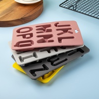 Moule de cuisson professionnel fabricant personnalisé anglais lettre forme Silicone chocolat moule gelée Biscuit Silicone moules