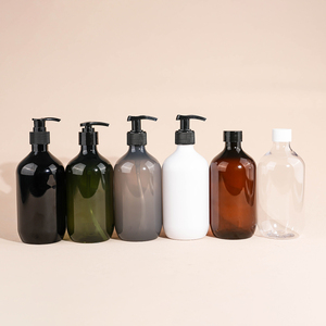 Tùy Chỉnh 100 Ml 200 Ml 300 Ml 400 Ml 500 Ml Hổ Phách Màu Xanh Lá Cây Trong Suốt Nhựa <span class=keywords><strong>Pet</strong></span> Dầu Gội Đầu Chai Tóc Dầu Chai Với Lotion Bơm - Product Image 3