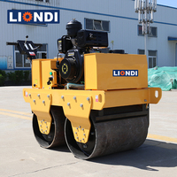 Mini-compacteur routier vibrant à double tambour de 600 kg, entièrement hydraulique, pour espaces étroits