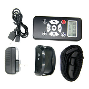 Diseño de teléfono <span class=keywords><strong>Collar</strong></span> de entrenamiento de perro remoto de 800 yardas, recargable, impermeable, choque, vibración, pitido, estilo de máquina pesada (negro) - Product Image 2