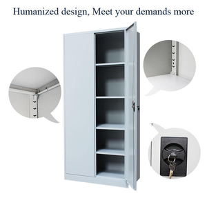 Archivador Metálico de 2 Puertas, Armario de Almacenamiento de Acero de Gran Capacidad para Gimnasio, Exteriores, Hotel, Supermercado, Uso Comercial, Muebles de Oficina - Product Image 2