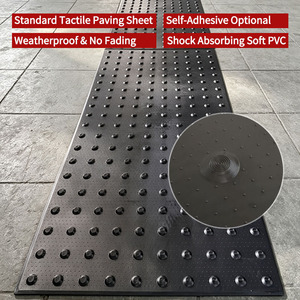 Tapis tactile en PVC de production exclusive pour malvoyants, rapport d'essai, dalles tactiles antidérapantes pour métro, terminal de bus - Product Image 1