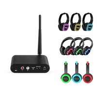 Headphone Silent Disco 3 Saluran RF890 Pabrik, Logo Kustom Gratis untuk Pesta Senyap, Bioskop Senyap, Konferensi Senyap, Kebugaran, Yoga