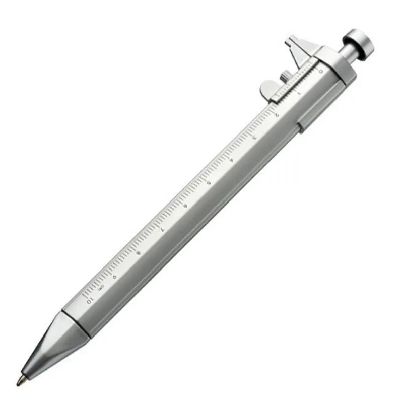 Çok İşlevli kumpas 0.5mm jel mürekkep kalemi sürmeli kumpas rulo tükenmez kalem yaratıcılık kırtasiye tükenmez kalem