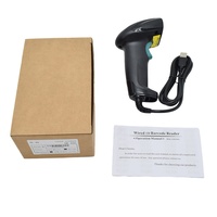 Lecteur de codes-barres laser filaire USB, lecteur de codes 1D portable pour les points de vente, l'entrepôt et la logistique