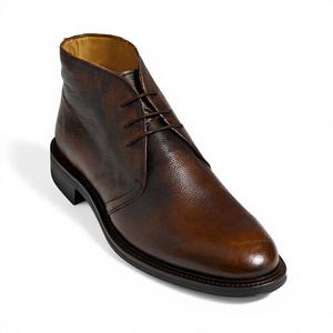Mocassins pour hommes en cuir véritable marron confortables et imperméables toutes saisons avec semelle extérieure en cuir véritable BS International - Product Image 4