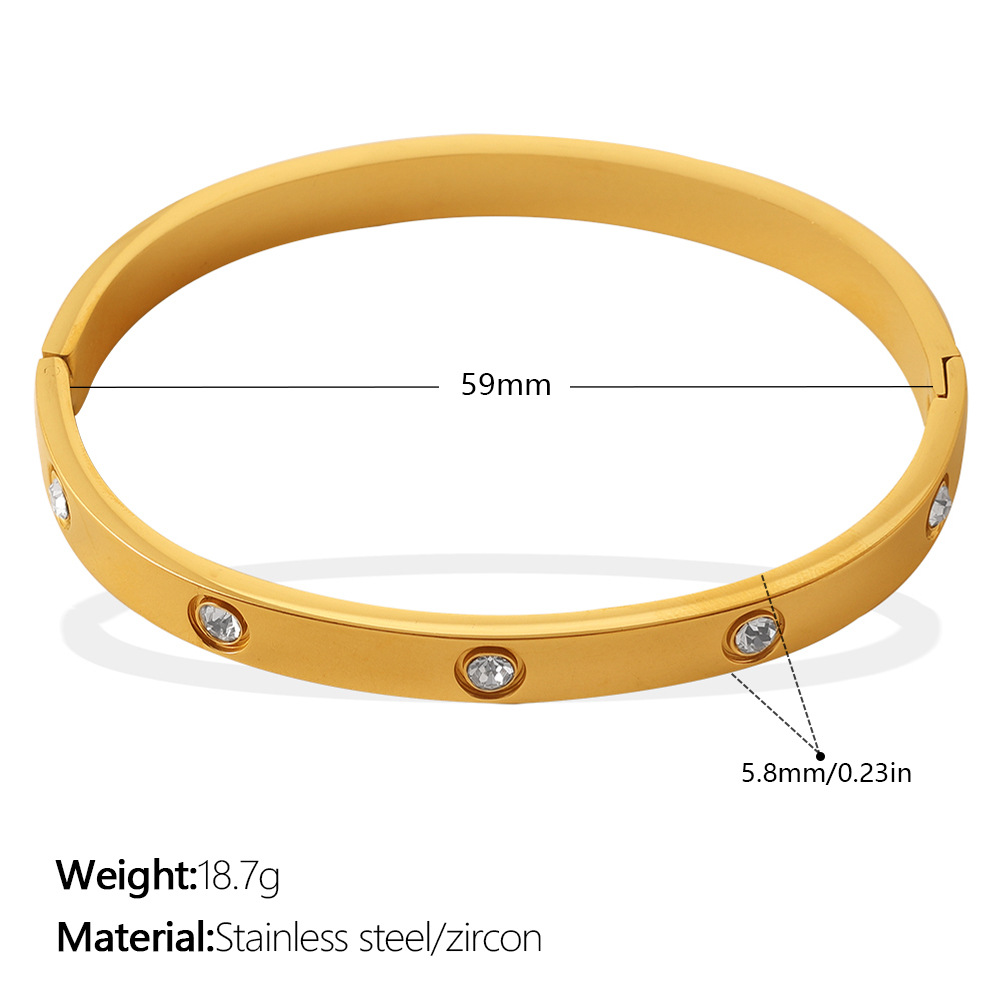 สร้อยข้อมือเซอร์โคเนียมสีขาว SZ344WEG