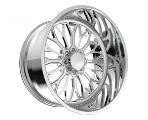 Rines KYKY Tipo 24x14 22x12 26x14 Pulidos con Borde Profundo, Rines Forjados para Camionetas, Rines Personalizados para Ford F250, Chevy Silverado, RAM 1500 - Product Image 4