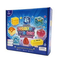 Boîte Mystère de 8 Jouets Sensoriels Squishy Assortis, Remplis de Maltose, à Rebond Lent, Jouets à Presser, Boîte Surprise