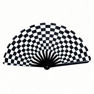 Éventail pliant personnalisé en bois et bambou, idéal pour les festivals et événements spéciaux, parfait pour les soirées EDM - Product Image 1