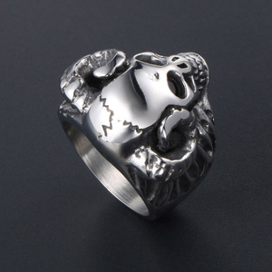 Skull Skeleton Men's <b>Ring</b> <b>Titanium</b> Steel Punk Gothic Rock Style Gift Jewelry SA606 - Product Image 3