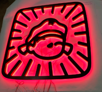 Enseigne en lettres acryliques 3D YIJIAO, lettres en acrylique éclairées latéralement et en profondeur, étanches IP67 pour la décoration intérieure et extérieure