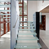 DAIYA – escalier incurvé en verre de sécurité avec balustrade personnalisée