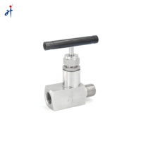 Válvula de Aguja Manual de Acero Inoxidable, Válvula de Control de Flujo para Agua, Gas y Aceite