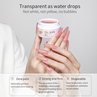 Personnalisé 6 Couleurs 15g 3 en 1 3d Gel De Construction Nail Art Soak off Led/UV Ongles Extension Acryl Gel Polish